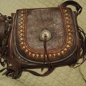 American West leather purse